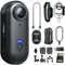 SONGYUKA H88 4K Body Cameras with Audio & Video Recording - Waterproof Body Camera Action camera, Magnetic & 360° Clip, 120-Min Battery for Cycling, Pet Walking (4K-Pro-64G)