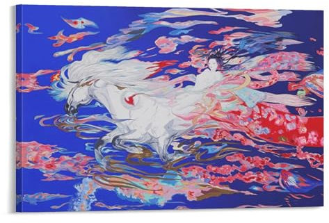 Yoshitaka Amano Kunst-Illustration (98) Poster, Wandkunst, Gemälde, Leinwanddrucke, Dekor-Poster, Kunstwerke, 60 x 90 cm