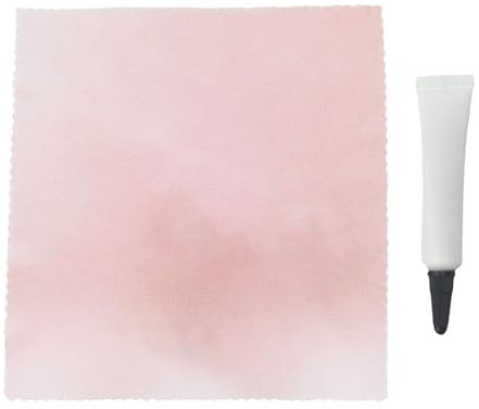 Uqezagpa Stabiles Uhrenkristall-Kratzer-Reparatur-Set mit Polierpasten und Tuch für Acryl-, Brillen- und Bastelarbeiten