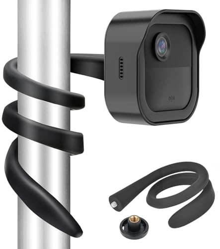 Rayakt Flexibler Twist Mount kompatibel mit Blink Mini/Mini 2, Blink Outdoor 4 (3/4rd Gen), Blink XT/XT2, Blink Outdoor Camera Halterung, Indoor Kamera and ohne Bohren, Beliebig Biegbar, rutschfest