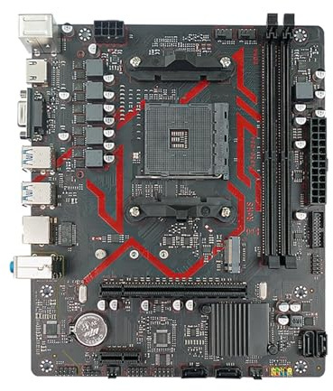 kvcccss Carte mère PC AM4 Gaming A320 Double Canal DDR4 32 Go USB 3.2 for Ordinateur de Bureau A320M