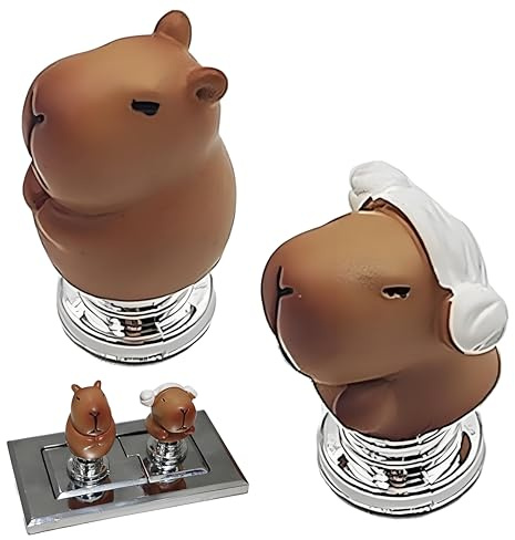 Set of 2 Capybara Toilet Flush Button Pusher, Toilet Flusher Helper for Flat Flush Button