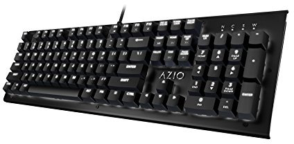 Azio Mk Hue Black USB Backlit Mechanical Keyboard (Outemu Brown) (MK-HUE-BK)