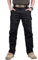 MAGCOMSEN Mens Military Cotton Ripstop Cargo Operator Tactical Pants with Elastic Waistband Black 30