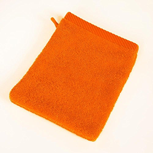 Mixibaby Gant de toilette Orange 21 cm x 15 cm