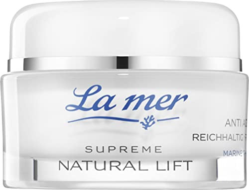 La mer Supreme Natural Lift Anti Age Cream Reichhaltig - Extra reichhaltige Gesichtspflege - Straffende und glättende Wirkung - Reduziert die Faltentiefe - Für alle Hauttypen geeignet - 50 ml