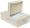 Amonsen Folding Stackable Storage Boxes with Flip Top Rigid Lid, Closet Wardrobe Shelves Storage Cubes, Ideal for Socks, Underpants, Scarves in Narrow Shallow Space 52X 36X 16(H) cm, Beige