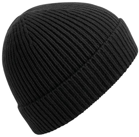 Beechfield Beanie Classic Strickmütze schwarz