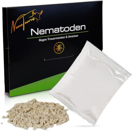 SF- Nematoden 25 Mio (250 Pflanzen/50m²) gegen Trauermücken, Thrips, Weiße Fliege mit Fadenwürmern, effektive Schädlingsbekämpfung