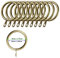 iPEAK 50 Pack Metal Curtain Rings Hanging Hooks For Curtains and Rods, 38mm Internal Diameter (Brass)