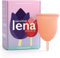 Lena Sensitive Menstrual Cup, Reusable Soft Period Cup, Tampons,Period Underwear and Menstrual Pads Alternative, Feminine Care, Silicone Menstrual Cups, Made in USA, Super Heavy Flow, Large, Coral