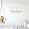 yabaduu Wandsticker personalisiert Sticker Aquarell Tiere mit Name Wandtattoo für Kinderzimmer Babyzimmer Spielzimmer Mädchen Junge Y037 (Nr. 15 Kreise, Mit Wunschname)