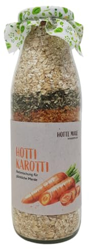 Hotte Maxe Backmischung Hotti Karotti für Pferde - Leckerlie-Backmischung, 500ml Flasche