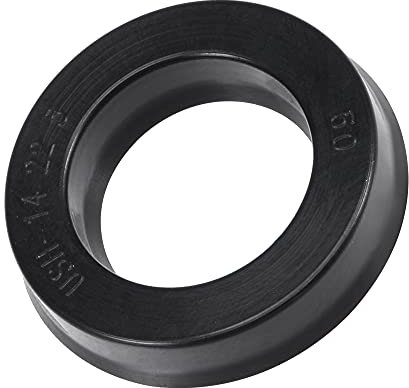 sourcing map USH Radial Wellendichtring Nitrilkautschuk Öldichtung, Schwarz 14mm ID x 22mm AD x 5mm Breite