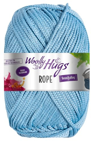 Woolly Hugs ROPE 200 g vielseitiges und ideales Taschengarn 140 m, Farbe:057 - denim