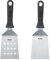 Westmark Set, 2 Pezzi, 2 Spatole Professionali per Griglia (Angolate/Rigide) con Lama Forata e Chiusa, Acciaio Inossidabile/Plastica, Master Line, Nero/Argento, 134422E6