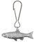 CreatedByJake PPF14 Chub Fish aus feinem englischen Zinn auf einem Reißverschlusszieher für Mäntel, Taschen etc