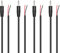RIIEYOCA Ersatz-3,5-mm-Stecker auf blanken Draht, offenes Ende, 1/8 Zoll TS, 2-poliges Stereo-Audiokabel für installierte Audiogeräte oder Reparatur von Kopfhörer-Mikrofonkabeln, 1 m (4 Stück)
