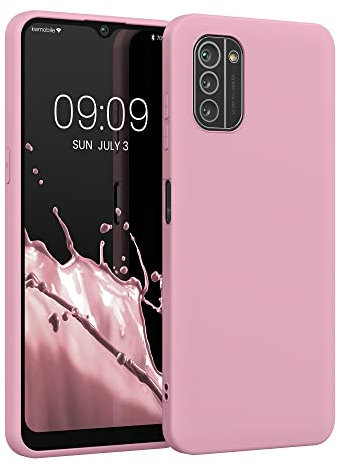 kwmobile Housse Compatible avec Nokia G21 / G11 Coque - Housse de téléphone Protection Souple en Silicone - Rose Ancien Mat