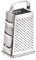 Nobel 9'' Inches Grater 4-Sided Cheese, Garlic, Lemon, Vegetable Zester, Slicer Grater for Kitchen- Hand Held