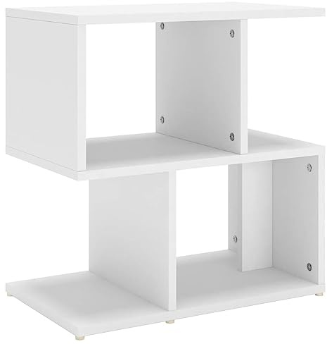 vidaXL Bedside Cabinet White 50x30x51,5 cm Engineered Wood | Lots of space to stash your essentials, A sleek look that fits right in with any modern decor,