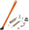 JFG RACING Dirt Bike Kickstand,Motorrad Seitenstaender Fuß Seitenständer Parkbein für XC XCW XCF EXC EXCF 150 200 250 300 350 400 450 500 505 530 Orange