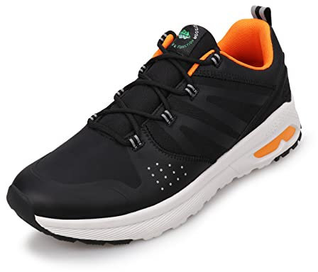 UOVO Herren Turnschuhe Wasserbeständig Trail Running Schuhe Lace Up Atmungsaktiv Outdoor Gymnastik Schuhe Walking Schuhe Größe 44