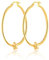 Große Gold Creolen für Damen - 14 Karat Gold Statement Knoten Ohrringe, 925 Hypoallergen, 5,1 cm - Schmuck Geschenk für Frauen und Mädchen