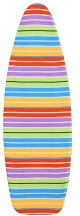 SHERWOOD Ironing Board Cover 135 x 45cm 100% Cotton Cover with Thick Felt Resists Scorching and Staining Adjustable Size Iron Board Cover (Color Stripes,135 x 45cm)