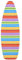 SHERWOOD Ironing Board Cover 135 x 45cm 100% Cotton Cover with Thick Felt Resists Scorching and Staining Adjustable Size Iron Board Cover (Color Stripes,135 x 45cm)