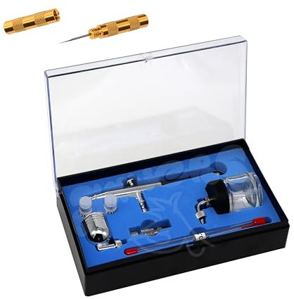 Airbrush Pistole Double-Action – Feinsprühpistole für Modellbau, Miniaturen & präzise Feindetails (AG-234S)