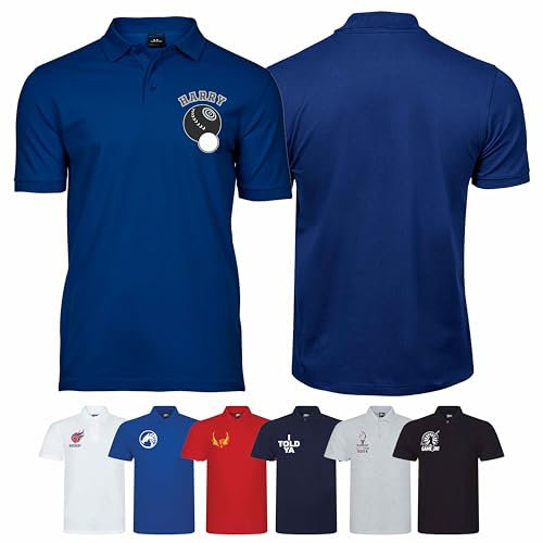 Personalised Men's Bowls Polo T-Shirt - Bowls Clothing & Gifts - Custom Tee Style 1