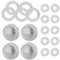 4 Stück Igelball Metall Skills Borderline Skills Panikattacken Akupressur Ball Magnetic Massagebälle Set Mit 10 Massageringe 5 Massage Armbänder Für Stress Relief Oder Massage