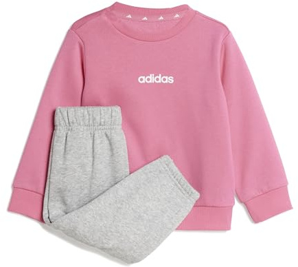 adidas Mixte bébé ESSENTIALS LINEAR LOGO JOGGER, pink fusion/white, 3-4 Years