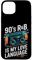 Hülle für iPhone 15 Plus 90's R&B Is My Love Language Boombox Design for Music Lovers
