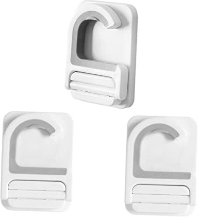 Zerodeko 3pcs Mop Holder Wall-Mounted Broom Hooks for Hanging Mop Clips Multifunctional Broom Holder for Organisation Suitable for and Storage