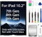 JQYDZH for iPad 7./8./9. Generation 10,2 LCD-Bildschirm Ersatzdisplay (A2197 A2198 A2200 A2270 A2428 A2429 A2430 A2602 A2603 A2604 A2605) – Reparaturset für iPad 7 | 8 | 9 (ohne Touchscreen-Glas)