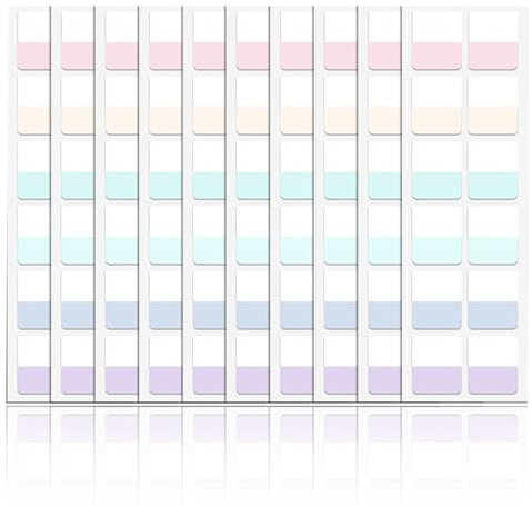 240 Stück Kleberegisterkarten Selbstklebend, Selbstklebend Page Markers Index-Tabs, Morandi Colored Page Markers Tabs, Klebezettel Beschriften für Büro, Dokumente, Bücher
