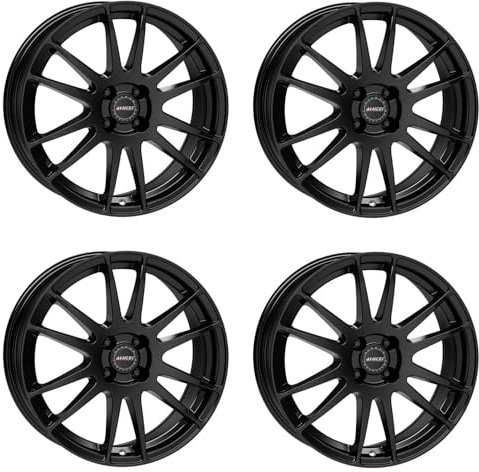 4x Alutec Felgen Monstr 7.5Jx18 ET40 4x100 racing-schwarz kompatibel mit HONDA Jazz