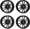 4x Alutec Felgen Monstr 7.5Jx18 ET40 4x100 racing-schwarz kompatibel mit HONDA Jazz