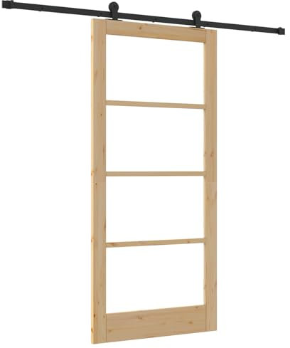 vidaXL Porte coulissante avec quincaillerie ORKDAL 93x202 cm