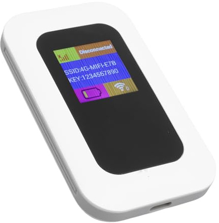 Mobiler WLAN Router, 300 Mbit/s 4G 5G Tragbarer Hotspot mit 2100mAh für 10 Geräte SIM Kartensteckplatz für Reise Camping Telearbeit