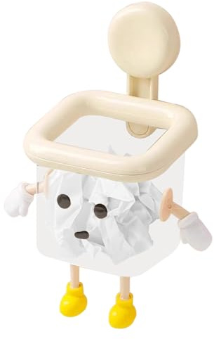 Yidueace Organisateur Robot À Ventouse | Adorable Porte-Brosse À Dents avec Adhésif Puissant | Étagère Murale avec Évacuation d'eau pour Brosse À Dents Salle De Bain Cuisine