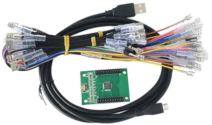 Laikoutd Retro Game Control Board PCB Harness Plugs & Play Controller Games Machine PCB Wiring Harness Uprgades For PC Os Compatible Joystick