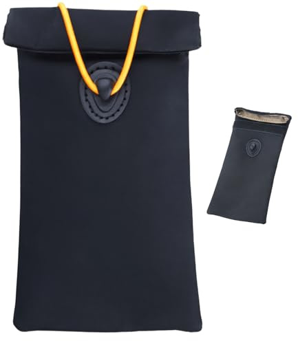 Fizzpick Pochette Faraday pour Clés Voiture et Smartphone Étui Anti RFID, Faraday Pochette Faraday Clé Voiture, Blocage 5G/GPS/RFID, Protection Antivol Voiture, Anti Radiation, Noir