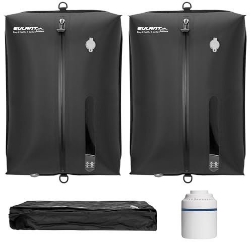 EULANT 38L Vakuumbeutel für Reisen, Wiederverwendbare Kompressionsbeutel für Koffer/Gepäck/Rucksack, Wasserdicht Vakuumversiegelungsbeutel mit IPX8 Luftdichtem Reißverschluss