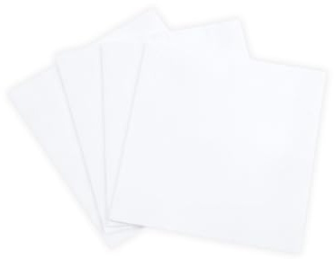 Tissue Expert Servietten weiß 1-lagig | 500 Stück | 1/4 Falz | 32x32 cm | Premium Zellstoff mit Randprägung, extrem saugstark und weich, praktischer 1/4-Falz, ideal für Spender & Gastro & Privat