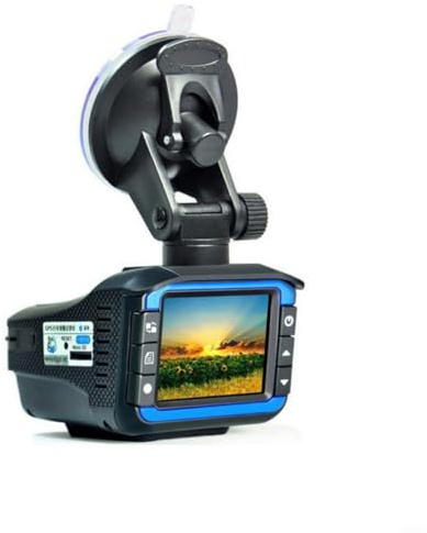 Glomc 2-in-1 Dashcam And Speed Detector, ABS Car Camera With Speed Sensing For Safety, Compact 16X11x8cm Black Dashboard Recorder For UK Roads