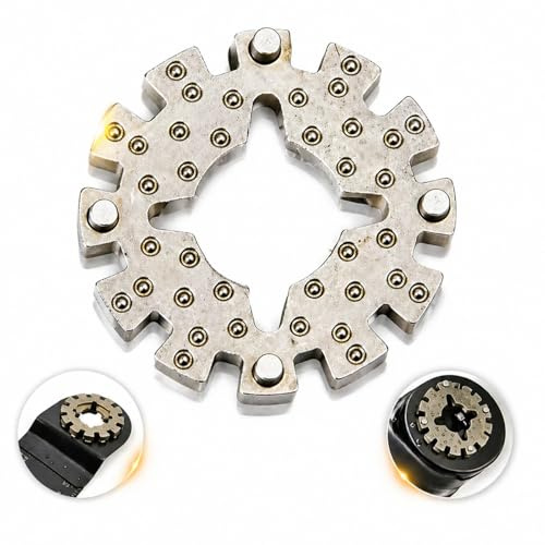 BIVYAX 1 Universal Adapter für Oszillierende Sägeblätter, Multicutter Adapter für Bosch, Makita, Fein, adapter Kompatibel mit Universal Schaft, Sägeblätter Schnittstellenadapter, Vielseitig und Stabil