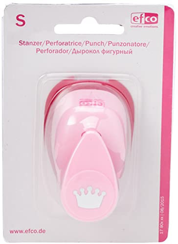 efco Stanzer S, Krone Motivstanzer, Kern: Metall, pink, 6 x 4 x 4,5 cm